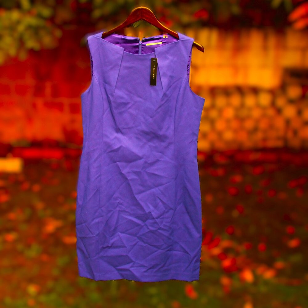 Tahari Purple Ellen Dress 14